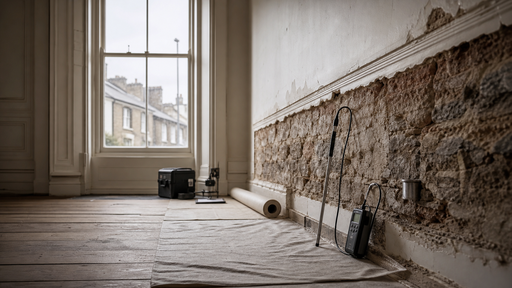 Damp investigation service visual